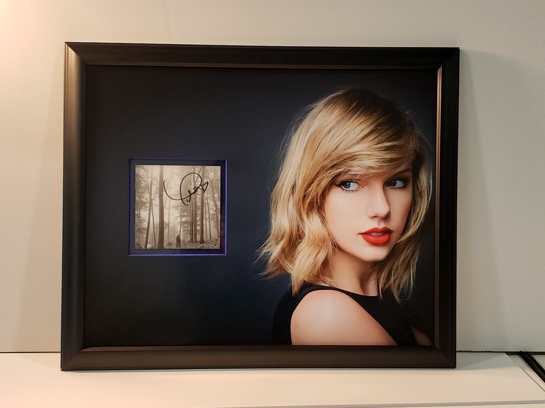 Full project view of taylor swift — album presentation custom music memorabilia framing